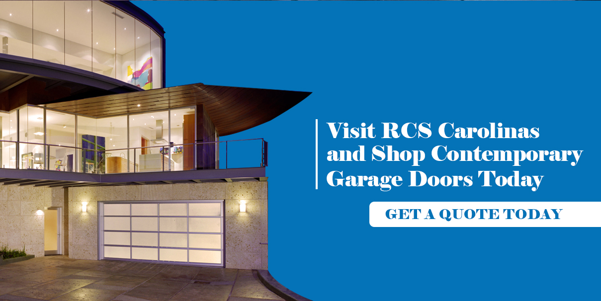 Visit RCS garage doors to shop for contemporary garage doors