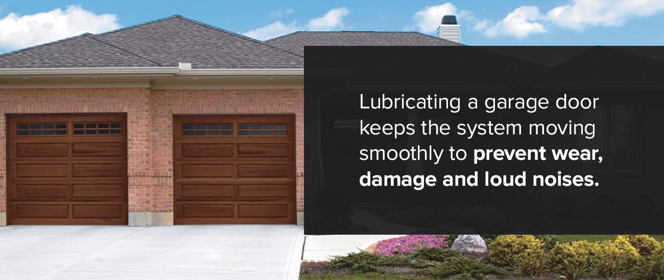 Garage Door Maintenance With Lubrication