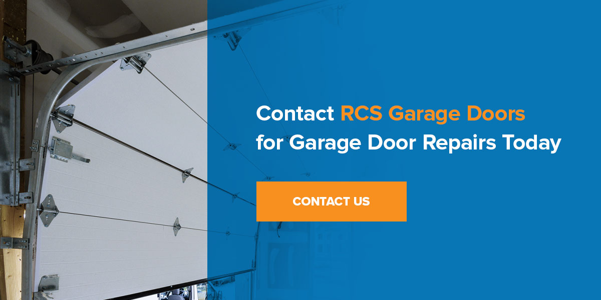 Contact RCS Garage Doors for Garage Door Repairs Today