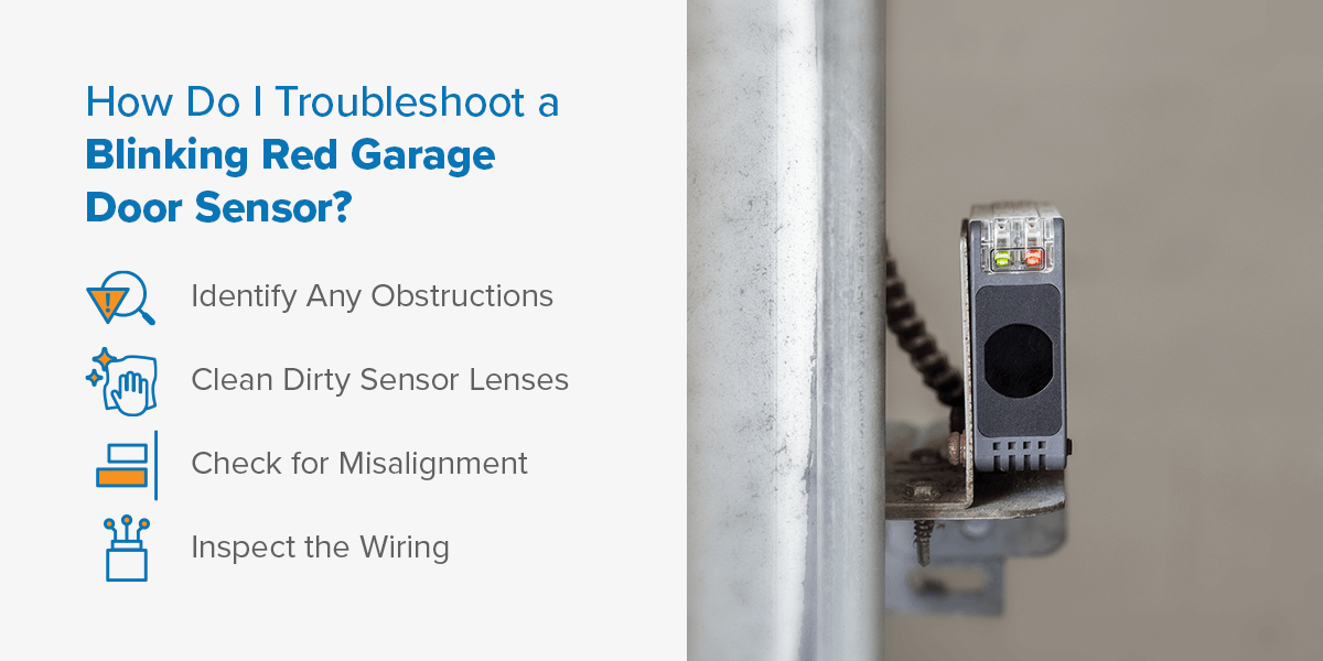How Do I Troubleshoot a Blinking Red Garage Door Sensor?

