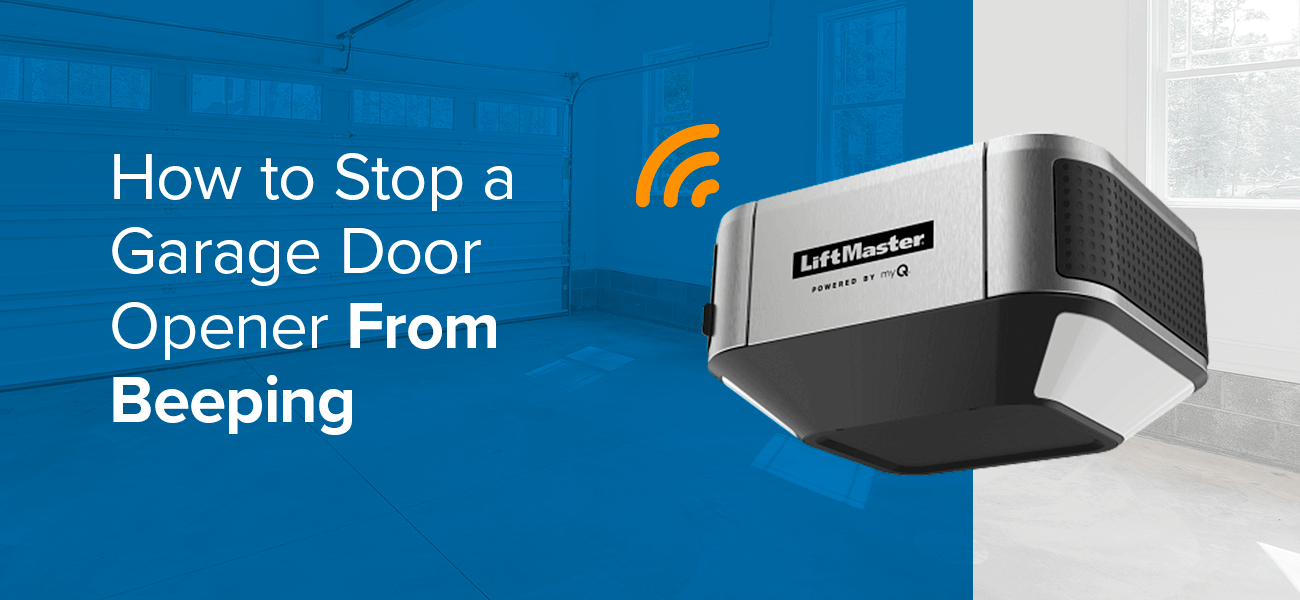 Steps to stop a garage door opener from making beeping sounds